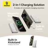  Pin Sạc Không Dây Baseus Nomos Qi2 Kickstand 10000mAh 45W (with Built-in USB-C Cable) 