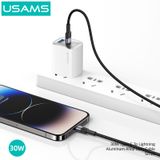  Cáp sạc nhanh USAMS SJ729 30W Type-C To Lightning Aluminum Alloy SY Series 