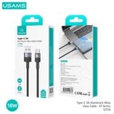  Cáp sạc nhanh USAMS SJ718 Type-C 3A Aluminum Alloy SY Series (USB to Type C) 