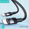  Cáp sạc nhanh USAMS SJ729 30W Type-C To Lightning Aluminum Alloy SY Series 