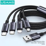  Cáp sạc đa năng USAMS SJ739 4In1 15W Aluminum Alloy Sufeng Series 