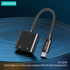  Đầu chuyển Type-C to Audio 3.5 DC USAMS AU15 + PD 60W 