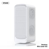  Quạt Tích Điện Để Bàn Mini RTAKO YW-DC04 (3600/7200mAh, Xoay 90°, 5-Gear, 24H) 