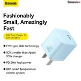  Bộ Sạc Nhanh 20W Baseus GaN5 Fast Charger 1C cho iPhone/Samsung (PD/QC Multi Quick Charge Support, Smart Protect) 