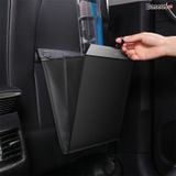  Túi chứa đồ tiện dụng gắn lưng ghế trên xe hơi Baseus Large Garbage Bag (Túi lớn, da PU , nắm đậy kim loại có nam châm) 