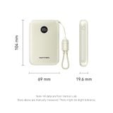  Pin Dự Phòng VENTION FKA 10000mAh 22.5W (With Type-C Built-in Cable, Digital Display) 