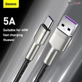  Cáp sạc nhanh, siêu bền Baseus Cafule Metal Series Type C 40W (USB to Type C, Zinc Alloy Material, Super Quick charge & Data Cable ) 