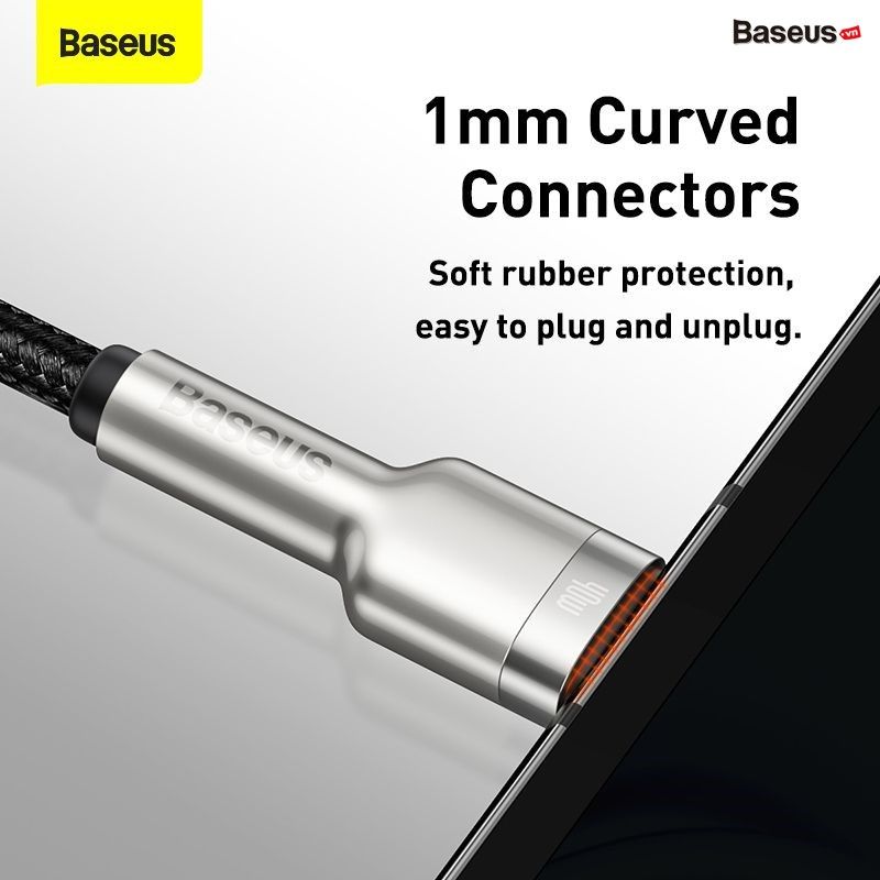  Cáp sạc nhanh, siêu bền Baseus Cafule Metal Series Type C 40W (USB to Type C, Zinc Alloy Material, Super Quick charge  Data Cable ) 