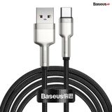  Cáp sạc nhanh, siêu bền Baseus Cafule Metal Series Type C 40W (USB to Type C, Zinc Alloy Material, Super Quick charge  Data Cable ) 