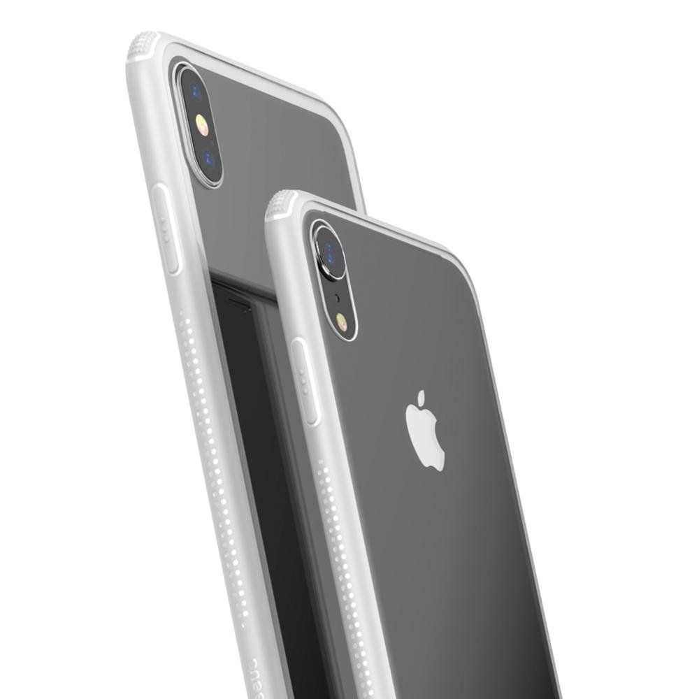  Ốp lưng kính cường lực viền Silicone chống sốc Baseus See-through Glass Case cho iphone XS/ XR/ XS Max (Tempered Glass + Soft Silicone ) 