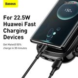  Pin sạc dự phòng sạc nhanh Baseus Qpow Digital Display 20000mAh (20W/22.5W, USB/Type C Dual Port,  Qc/ PD Quick Charging Power Bank with iPhone built-in Cable) 