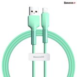  Cáp sạc nhanh 2.4A cho iPhone Baseus Silica Gel Lightning Cable (2.4A/480Mbps, 1m, Metal SR Siêu bền, Chống bám bẩn, chống gảy đầu cáp) 