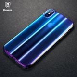  Ốp lưng trong suốt chuyển màu Baseus Aurora Case cho iPhone XS/ XR / Xs Max (Luxury Gradient Hard Plastic Case) 