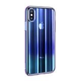  Ốp lưng trong suốt chuyển màu Baseus Aurora Case cho iPhone XS/ XR / Xs Max (Luxury Gradient Hard Plastic Case) 