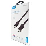  Cáp xuất Video 4K C to C Choetech A3002 USB 3.1 Gen2 Data & Fast Charge Cable (1m, 4K Video, USB3.1 / 10Gbps Data, PD 60W Fast Charge) 