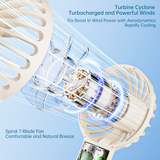  Quạt Cầm Tay Mini ROCK Air Bubble (10H, 2000mAh, 3-Speed Gear) 