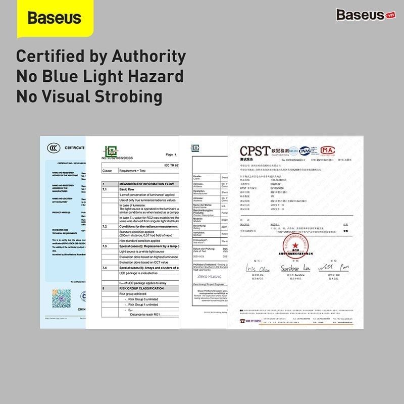  Đèn để bàn làm việc, đọc sách và làm đèn ngủ Baseus Smart Eye Series Full Spectrum Double Light Source AAA Reading and Writing Desk Lamp 