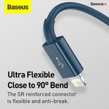  Cáp sạc 3 đầu Baseus Superior Series 3 in 1 (USB to Type C+ Lightning + Micro USB, 3.5A/ 1.5m, TPE Fast Charging Data Cable) 