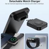  Đế Sạc Không Dây Từ Tính Qi 3-in-1 Choetech T611 15W (Detachable Watch Charger) 