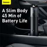  Máy hút bụi pin sạc cầm tay Baseus A3 Car Vacuum Cleaner (15000pa, 135W, Vacuum Portable Cleaner) 