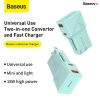  Cốc sạc du lịch đa năng Baseus Universal conversion plug PPS charger C+U Youth Edition (18W, 100 - 240V) 