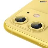  Bộ ốp viền kim loại tích hợp cường lực chống trầy Camera Baseus Alloy Protection Ring Lens Film dùng cho iPhone 11/iP 11 Pro/ Pro Max 