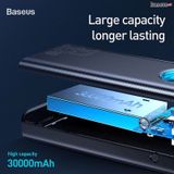  Pin dự phòng sạc nhanh, hiệu suất cao Baseus Amblight PD/QC 3.0 Quick charge 30,000mAh - 33W cho Smartphone/ Tablet/ Macbook/ Laptop (33W PD  QC3.0 , 4*Port USB+ Type C in/out, LED Display) 