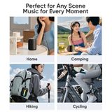  Loa Di Động ROCK S56 Fabric Mesh with Light (Bluetooth v5.3, 3H, 1200mAh, HSP, A2DP, AVRCP) 
