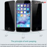 Kính cường lực 3D chống trầy - chống nhìn trộm Baseus Anti Spy - Break Edge cho iPhone 7/ 8/ Plus (0.23mm, 3D Anti Peeping) 