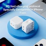  Củ Sạc Nhanh C+C ROCK T58 35W (Dual Type-C Port) 
