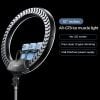  Đèn Livestream RTAKO AR-GTB01 Ring Light (18/22 inches, Ring Light with 3 Phone Holders) 