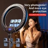  Đèn Livestream RTAKO AR-GTB01 Ring Light (18/22 inches, Ring Light with 3 Phone Holders) 
