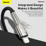  Cáp sạc nhanh C to Lightning 20W cho iPhone 12 Series Baseus Cafule Metal Series (20W, Type C to Lightning Fast charge  Data Cable) 