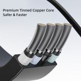  Cáp Sạc Đa Năng ROCK G16 3-in-1 USB to M+L+C 3.5A (1m, 480Mbps) 