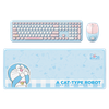  Combo Lót Chuột + Chuột Không Dây + Bàn Phím Không Dây ROCK Doraemon Transpancy Set (2.4GHz) 