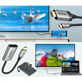  Cáp chuyển Type C to HDMI 2.0 Choetech H12 4K Adapter (USB-C to HDMI 4K@60Hz Adapter for Macbook/Laptop, iPad Pro/Tablet, Smartphone) 