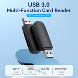  Đầu Đọc Thẻ Nhớ 2-in-1 USB 3.0 to SD+TF VENTION CLG (Max 512GB) 