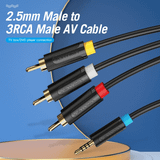  Dây cáp âm thanh chất lượng cao 2.5MM Male to 3-Male RCA VENTION BCCBG (1.5M, 2.5MM to RCA) 