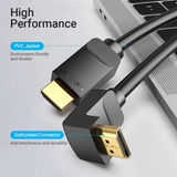  Cáp HDMI2.0 4K Right Angle 270° VENTION AAQ (4K@60Hz, 18Gbps, HDR) 
