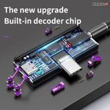  Đầu chuyển Type C sang Audio AUX 3.5mm  Type C Baseus L57 hỗ trợ sạc nhanh (18W, PD Quick charge) 