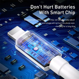  Cáp sạc nhanh, siêu bền Baseus Mini White dùng cho Smartphone/ Tablet (Type C/ Lightning/ Micro, Quick Charging  Sync Data TPE Cable) 
