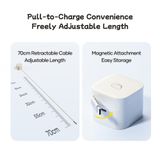  Củ Sạc Nhanh 2C ROCK Crayon Shinchan 35W (with Built-in 70cm Retractable Type-C Cable, GaN Smart Chip Technology, PD3.0, QC4.0, PPS, AFC, FCP, Smart Temperature Control, 8-Layer Safety Protection) 