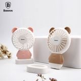  Quạt Mini cầm tay pin sạc hình chú Gấu Baseus  Dharma Bear LV078 (Portable Rechargeable Mini USB Hand Fan) 