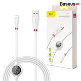  Cáp Baseus Lightning Big Eye Digital Display cho iPhone/ iPad (Tích hợp đồng hồ báo điện áp, dòng điện và công suất theo thời gian thực, 2.4A, 120cm, Fast charge  Sync Data) 
