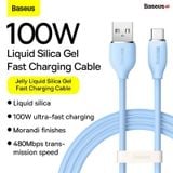  Cáp Sạc Nhanh USB sang Type C 100W Baseus Jelly Liquid Silica Gel Fast Charging Data Cable 
