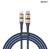  Cáp sạc nhanh, siêu bền C to Lightning Baseus BMX Double-Deck cho iPhone X/Xs Max/ iPhone 11 Pro Max Series (Type-C to Lightning PD 18W, MFi certified, Power Delivery Quick Charge Cable) 