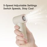  Quạt Cầm Tay Mini ROCK Mini Handheld High-Speed Fan (5W, LED Smart Display, 6H, 9m/s Wind Speed, 5-Speed Adjustable Settings, 3000mAh, 17400RPM) 
