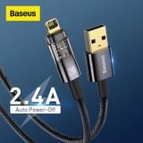  Cáp Sạc Lightning Tự Ngắt Gen2 Baseus Explorer Series dùng cho iPhone (USB to Lightning, Auto Power-Off, 2.4A Fast Charging  Data Cable) 
