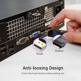  Cáp DisplayPort 1.2 VENTION HACBG 4K (1.5m, DP1.2/144Hz, 21.6Gbps, Support 3D) 