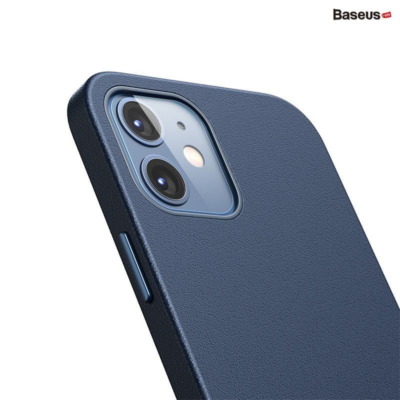  Ốp lưng da PU tích hợp nam châm Baseus Original Magnetic Leather Case dùng cho iPhone 12/ Pro/ Promax (Anti-Fingerprint, PU Leather, Full protection Magsafe Case) 